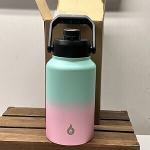 BJPKPK Insulated 87oz Pink Ombre Stainless Steel Water Bottle Carrying Handle